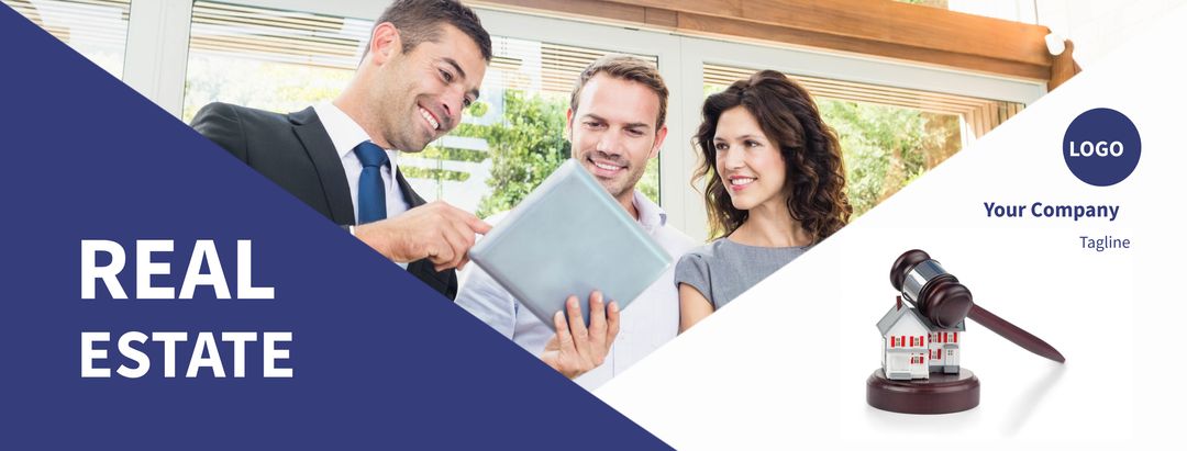 Professional Real Estate Agent Showing Property to Potential Buyers