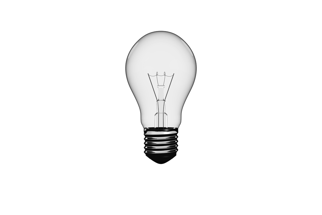 Transparent Background Silver Bulb Digital Illustration - Download Free Stock Images Pikwizard.com