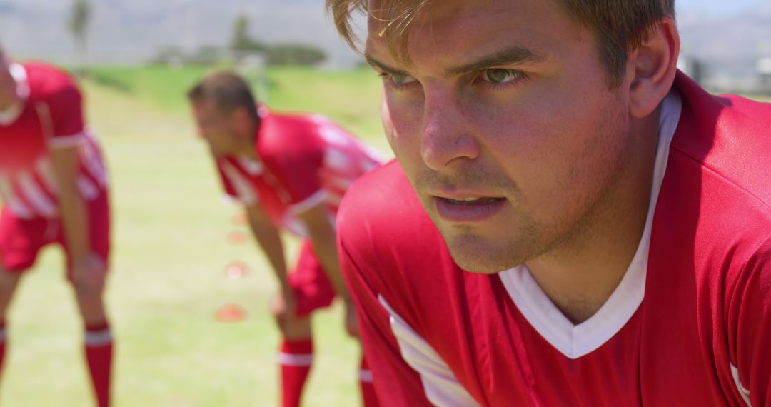 Male Soccer Player focused during Team Practice - Free Images, Stock Photos and Pictures on Pikwizard.com