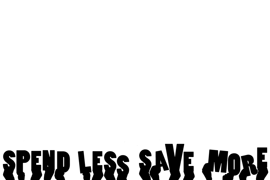 Hands Holding Message Spend Less Save More Transparent Background