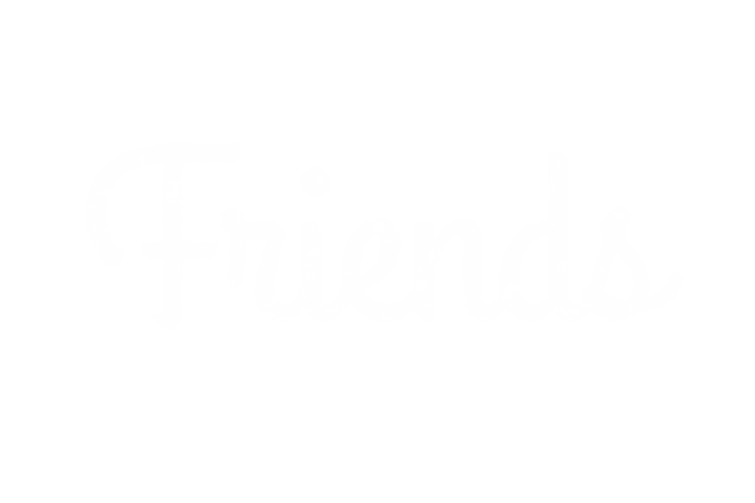 Friends Word Art on Transparent Background for Design Projects