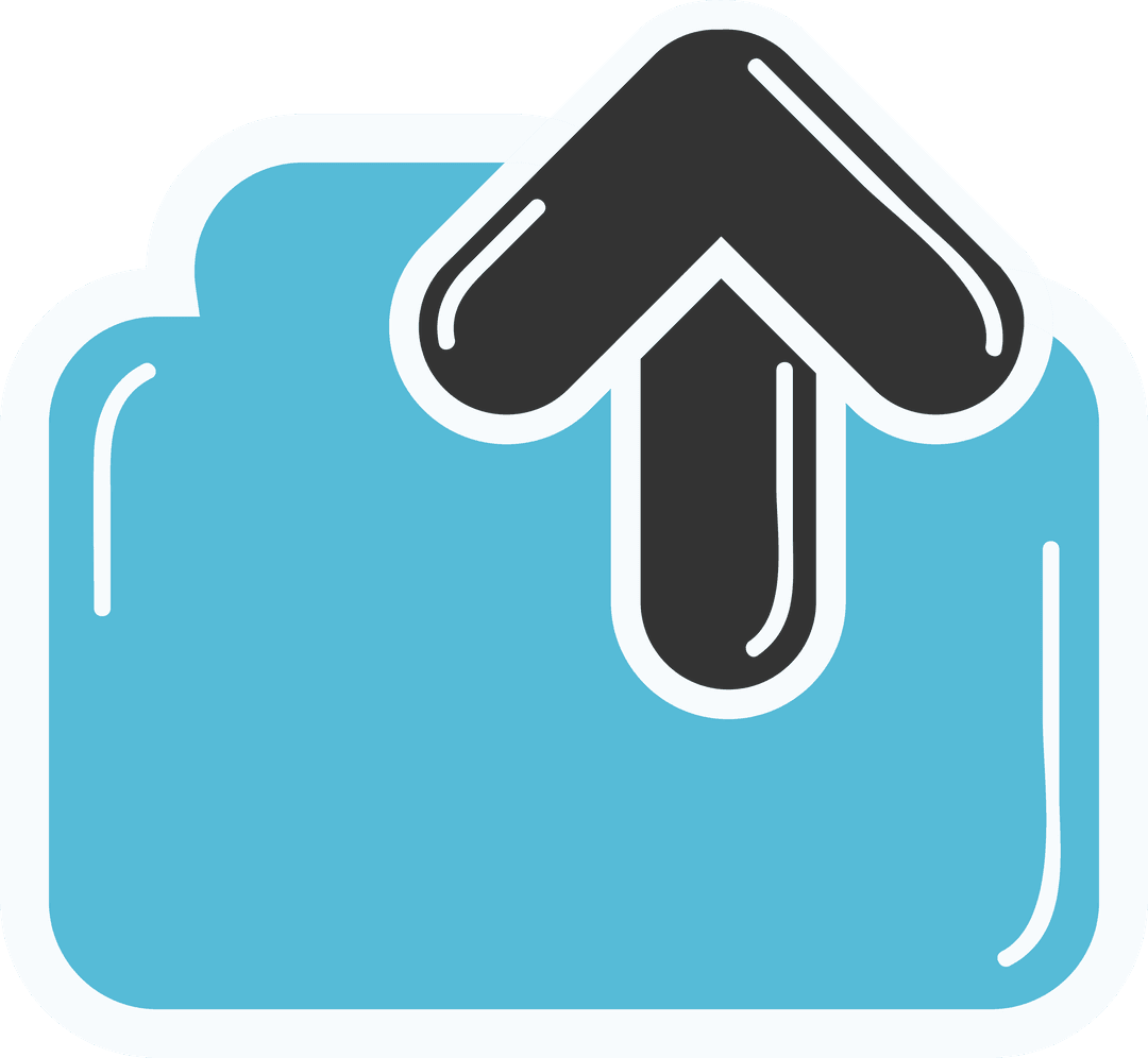 Transparent Upload Folder Icon Illustration