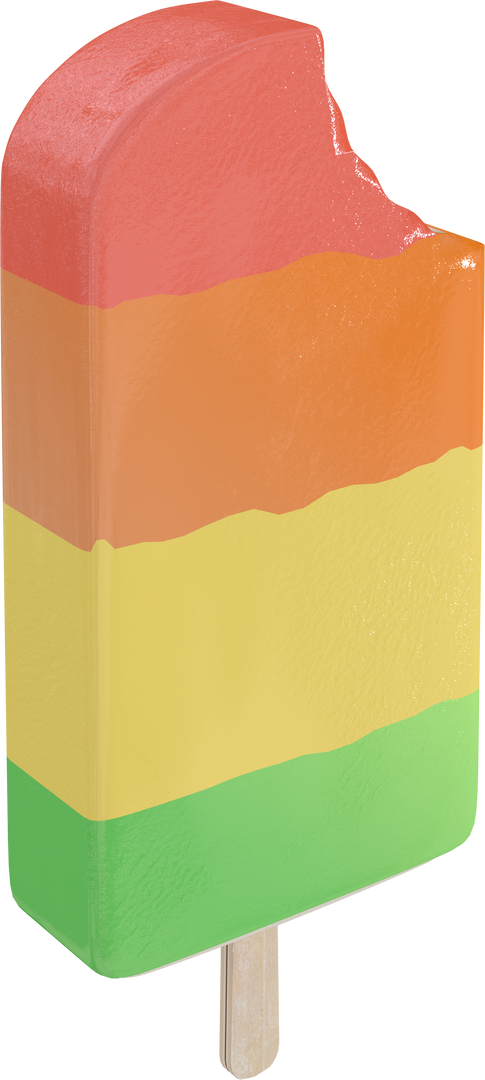 Digital Illustration of Colorful Ice Cream Popsicle on Transparent Background - Download Free Stock Images Pikwizard.com