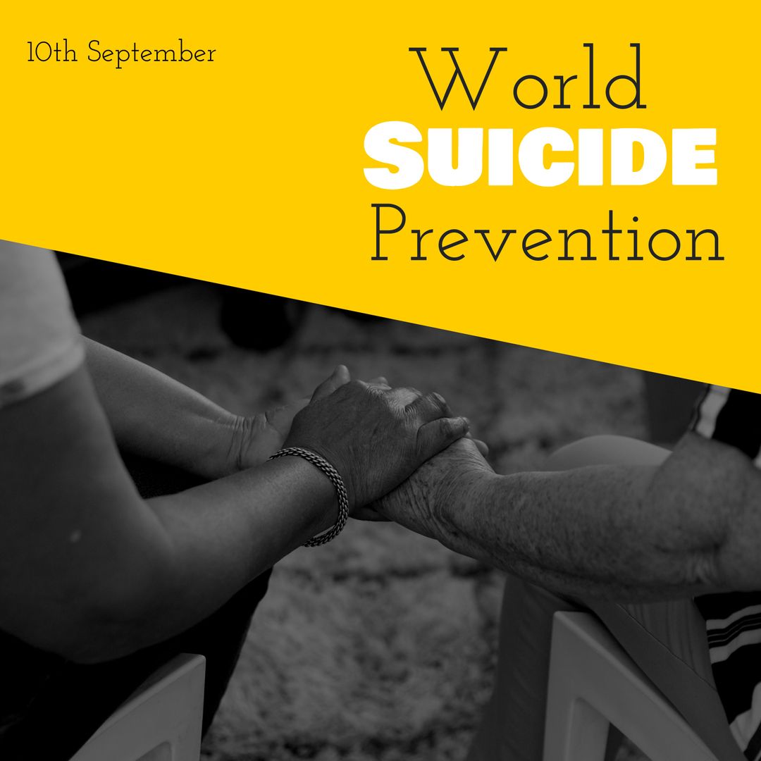 World Suicide Prevention Concept with Hand-Holding Gesture