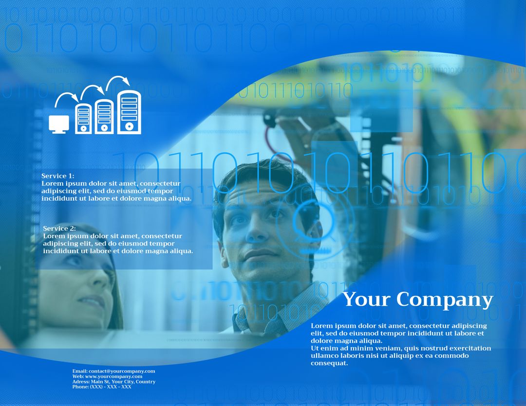 Technician Conducting IT Network Maintenance for Managed Services
