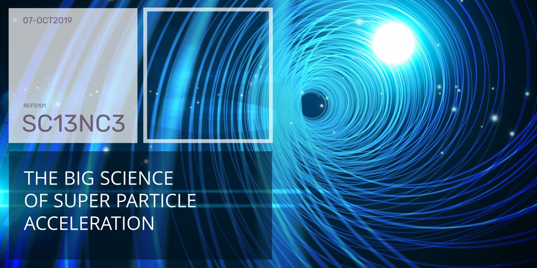 Dynamic Blue Vortex Illustrates Particle Acceleration Concept