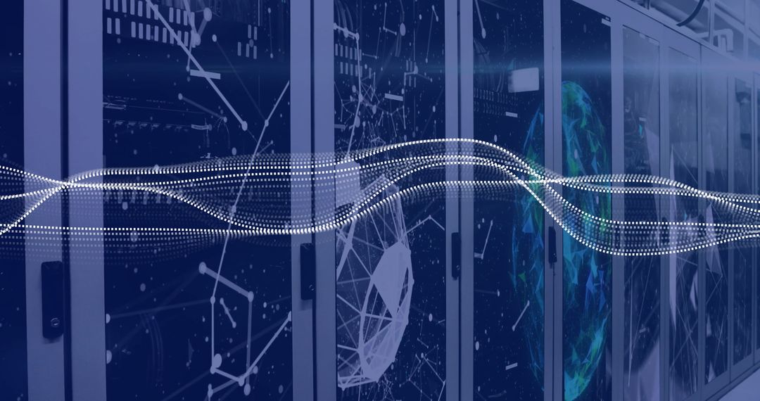 Data Processing Over Computer Servers with Digital Graphics