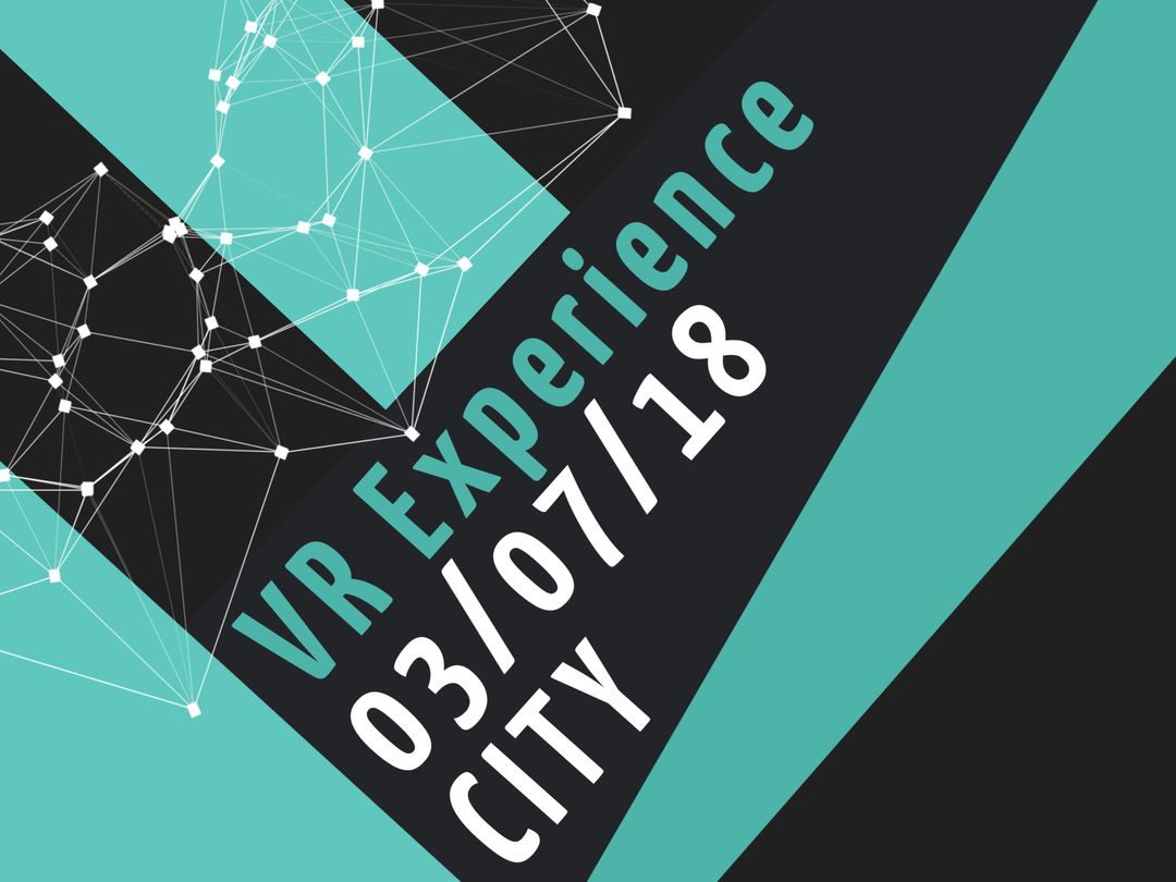 Futuristic Geometric Design for VR Event Promotion