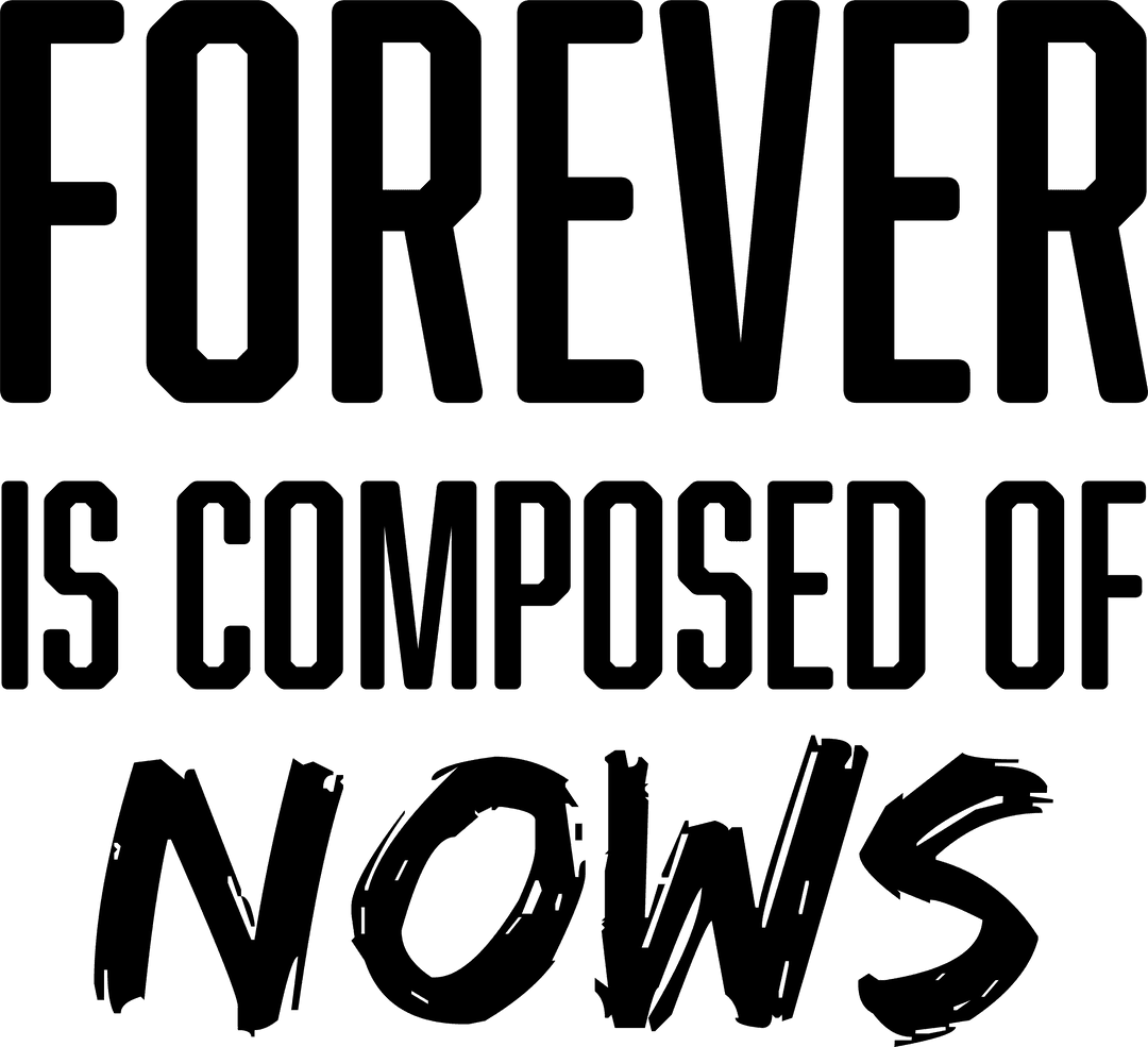 Transparent Inspirational Quote with Cursive Typography