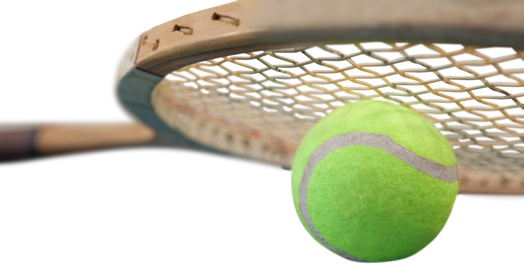 Vintage Tennis Racket and Ball on Transparent Background - Download Free Stock Images Pikwizard.com