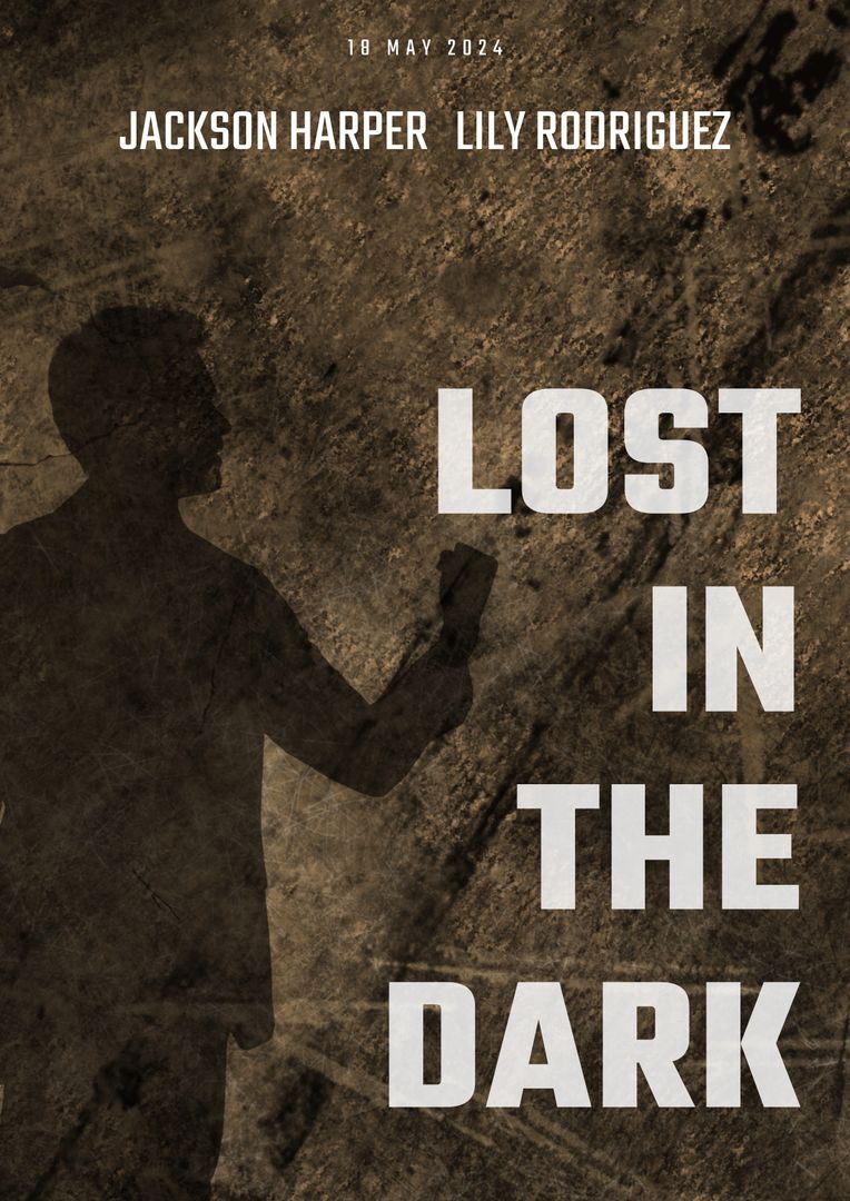 Mysterious Adventure Lost In The Dark Poster Template - Download Free Stock Templates Pikwizard.com