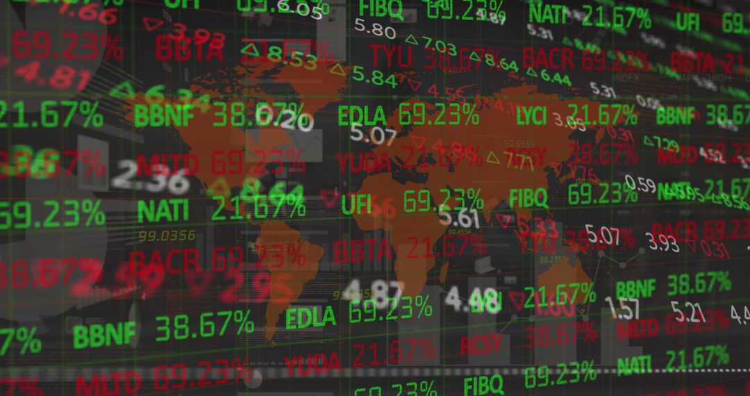 Global Financial Interface with Stock Market Data Visualization