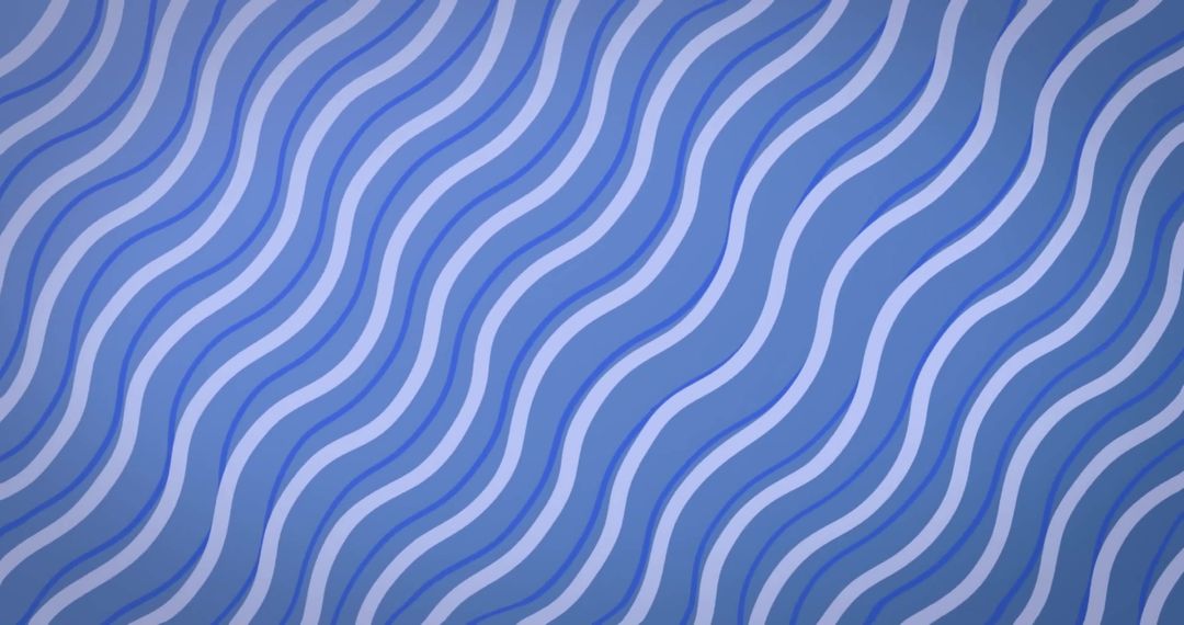 Wavy Blue and White Lines Creating Fluid Abstract Pattern