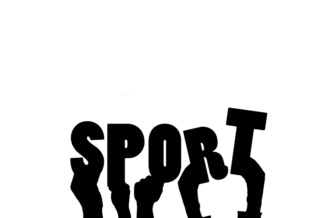 Hands Holding Sport Text with Transparency for Motivation