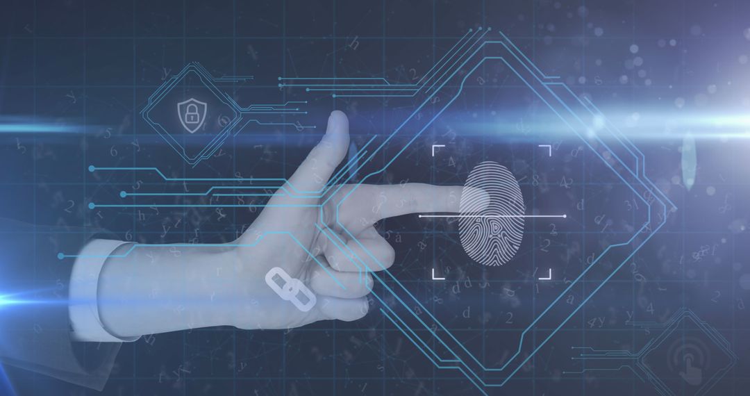 Fingerprint Scan for Biometric Security Technology