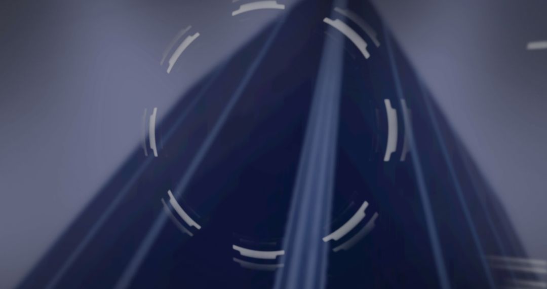 Abstract Geometric Patterns with Futuristic Dynamic Circles