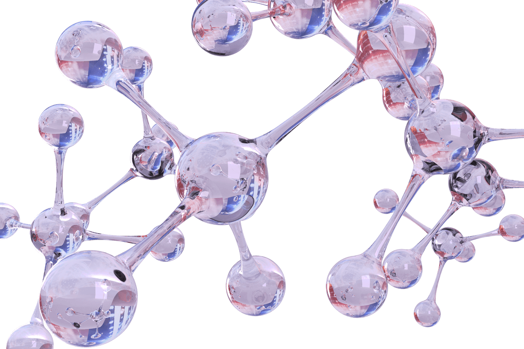 Transparent Molecular Structure with Interconnected Spheres