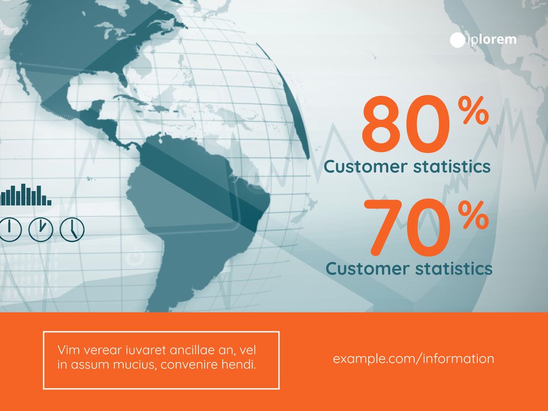 Global Business Insights Template with Bold Statistics - Download Free Stock Images Pikwizard.com