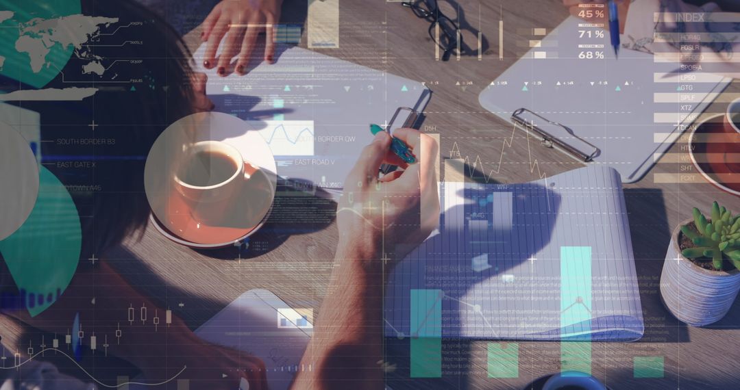 Collaborative Data Analysis Meeting with Modern Tech Solutions