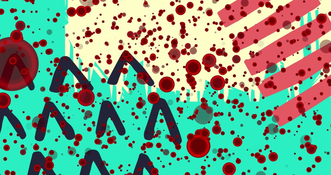 Abstract Digital Interface with Modern Cell Patterns