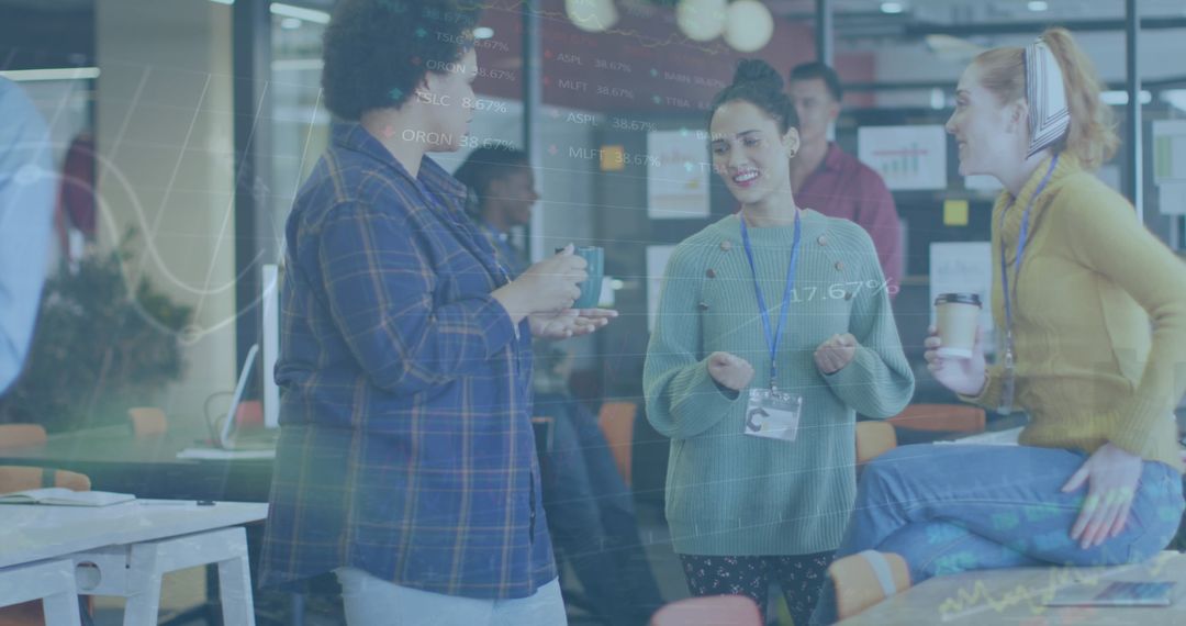 Diverse Team Discussing Finance Strategies in Modern Office