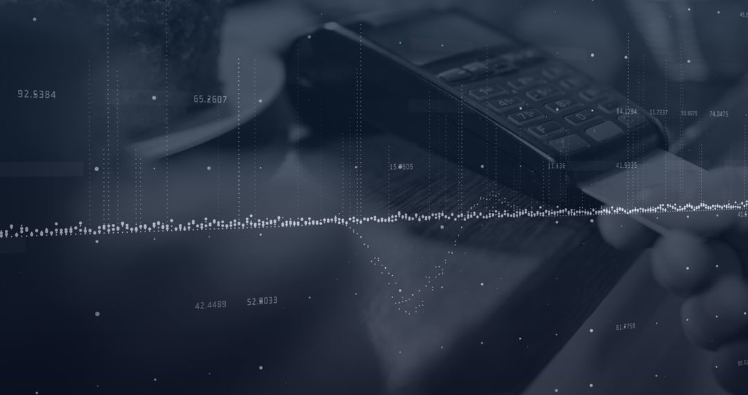Digital Transaction Concept with Credit Card Processing