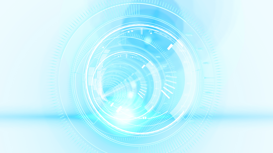 Futuristic Transparent Scanning Interface on Blue Hue