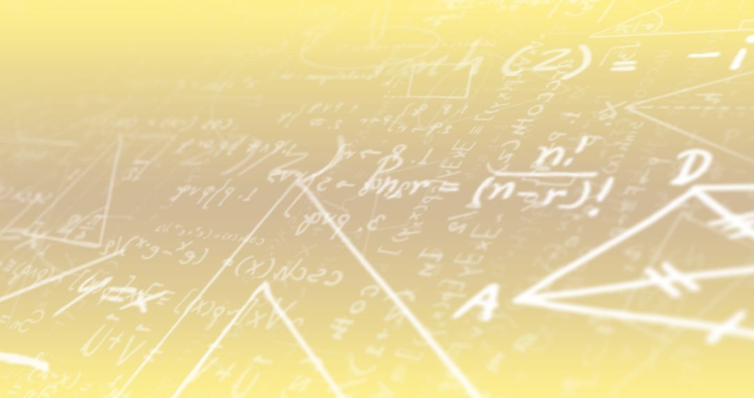 Mathematical Equations and Diagrams on Gradient Background
