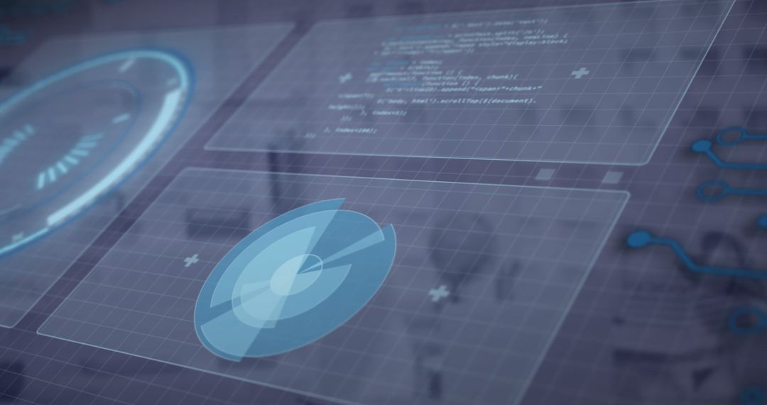 advanced digital data processing on virtual screen - Free Images, Stock Photos and Pictures on Pikwizard.com