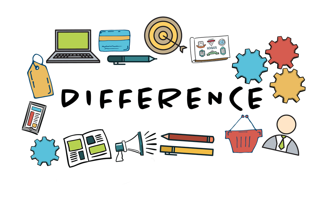 Creative Digital Shapes with Transparent Text Concept Design