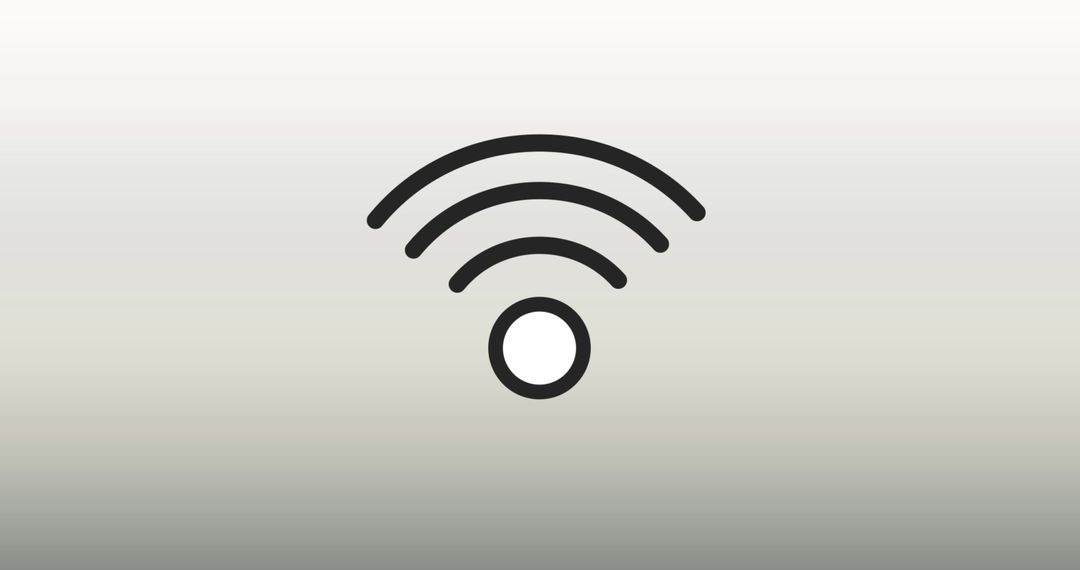 Minimalist Wifi Icon with Gradient Background
