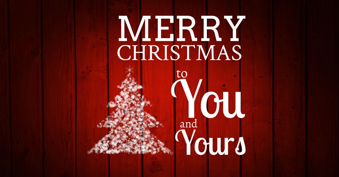 Christmas Wishes on Red Wooden Background with Snowflake Tree - Download Free Stock Images Pikwizard.com