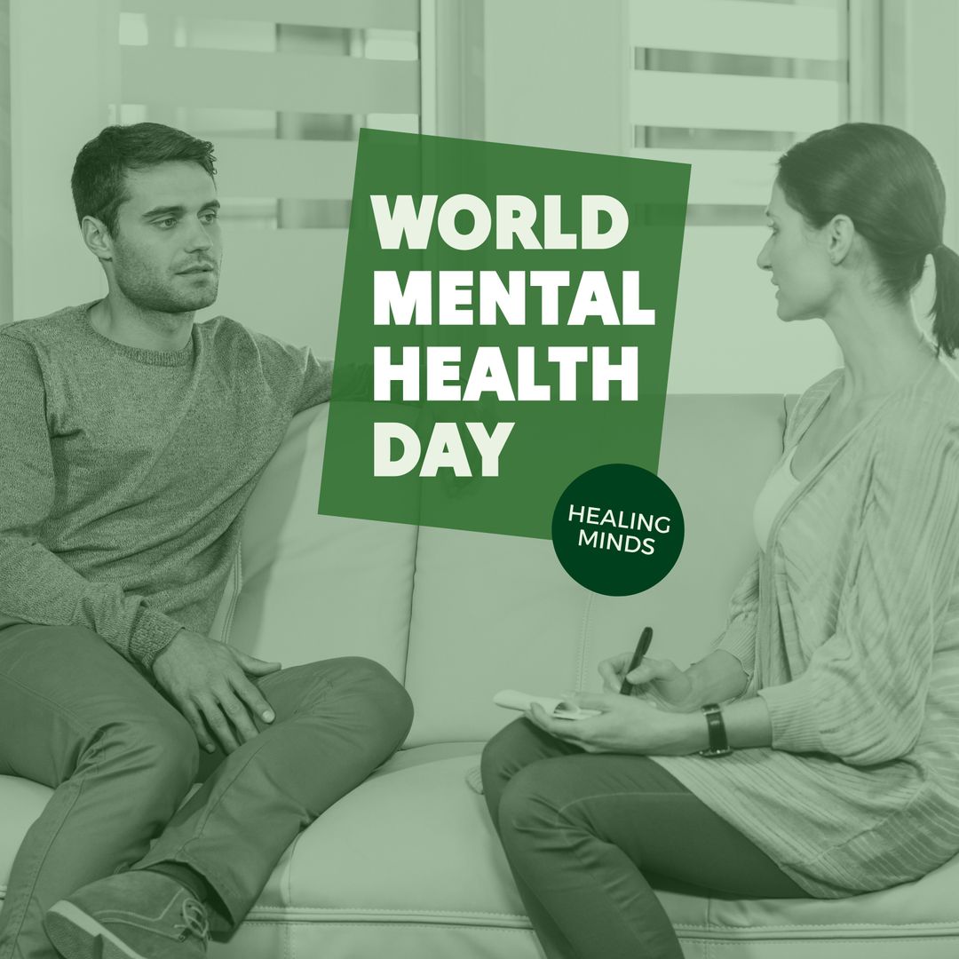 World Mental Health Day Celebration with Therapist and Patient
