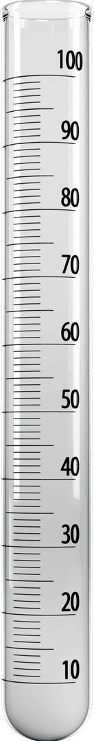 Close-up of Transparent Blue Solution in Glass Measuring Cylinder
