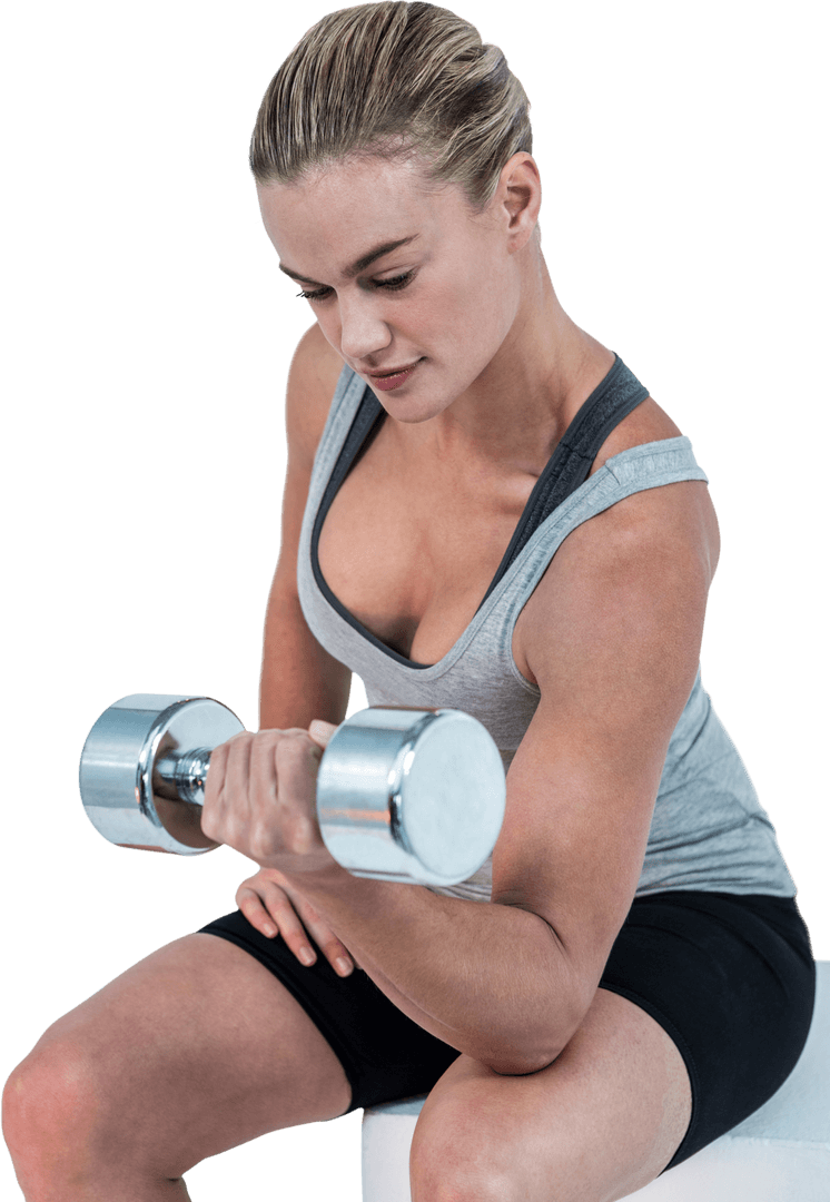 Transparent Female Bodybuilder Lifting Dumbbell for Strength Training - Download Free Stock Images Pikwizard.com