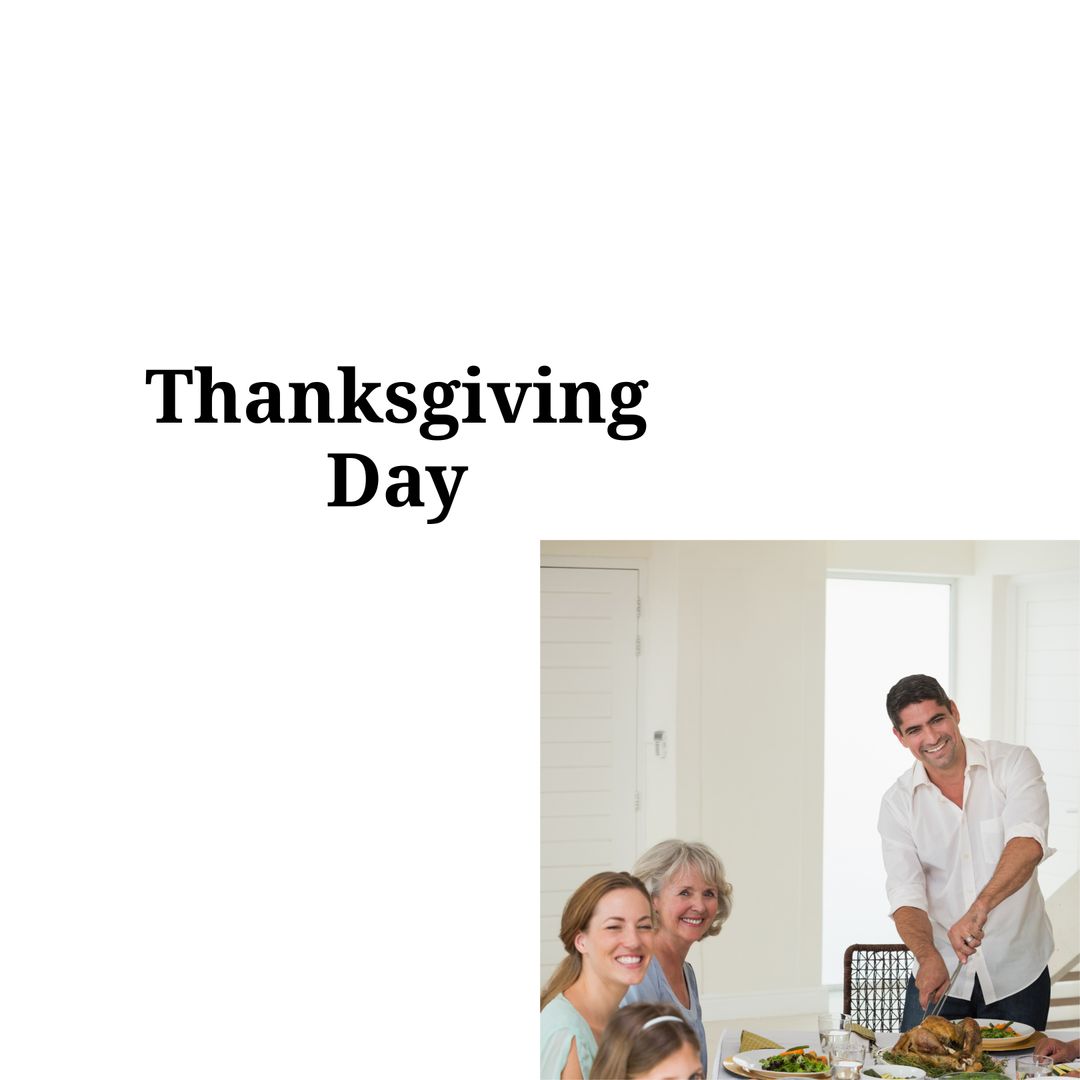 Family Celebrating Thanksgiving with Joyful Togetherness