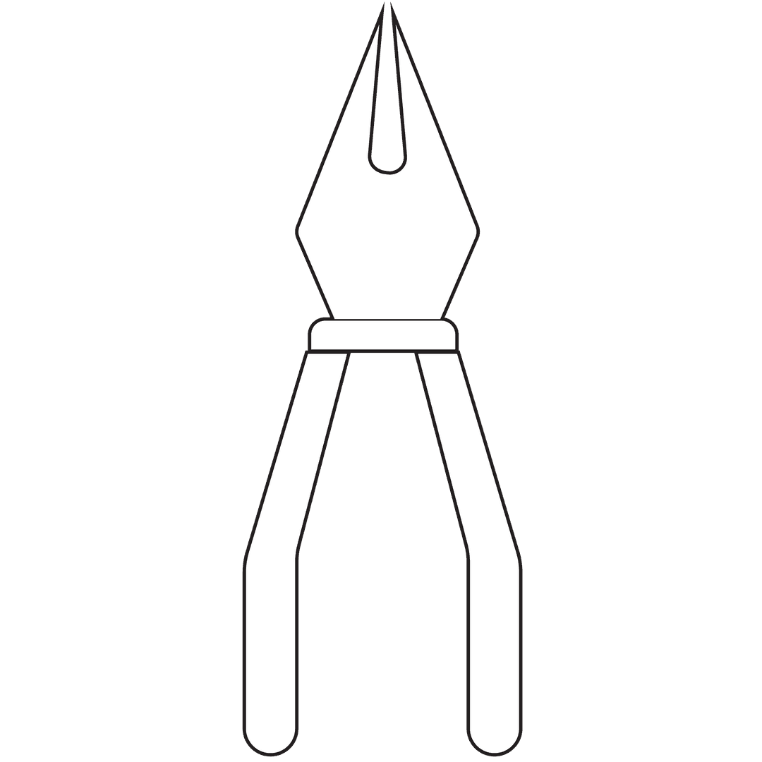Transparent Pliers Icon for Work Tools
