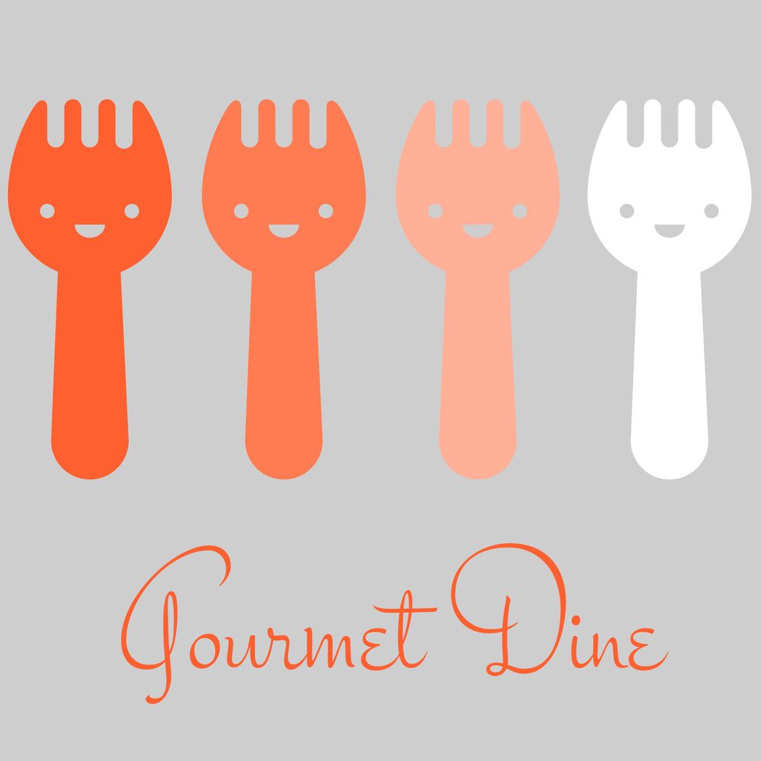 Whimsical Fork Characters for Dining Promotion