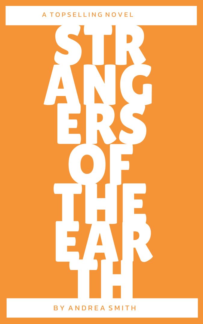 Bold Orange Typography for Bestseller Book Promotion