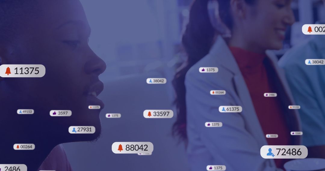 Diverse Team Engaged in Digital Media Analysis