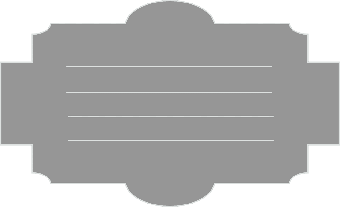 Empty Grey Signboard with Transparent Background for Business Use