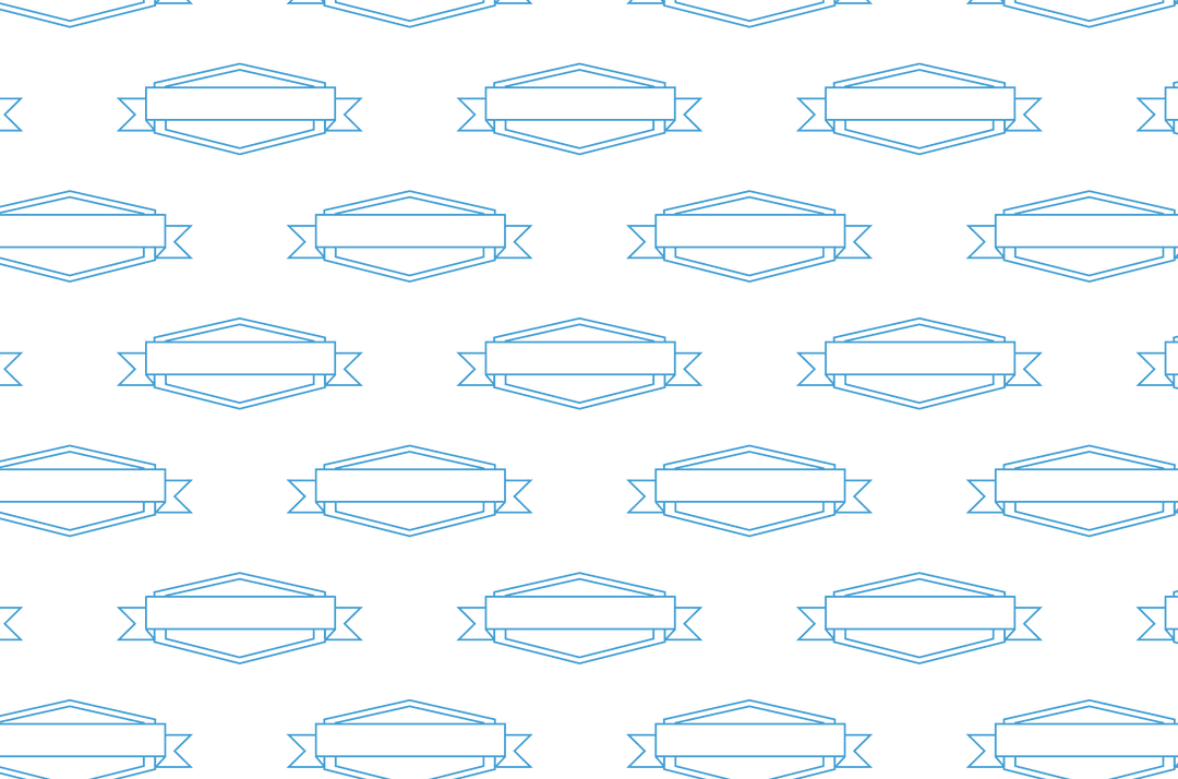 Seamless Blue Banner Pattern on Transparent Background for Creative Projects