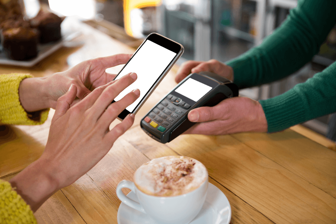 Transparent Mobile Payment Transaction at Cozy Cafe