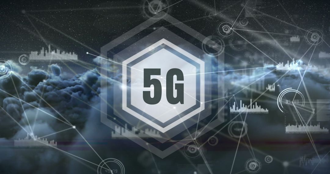 5G Technology Future Concept with Network Connections