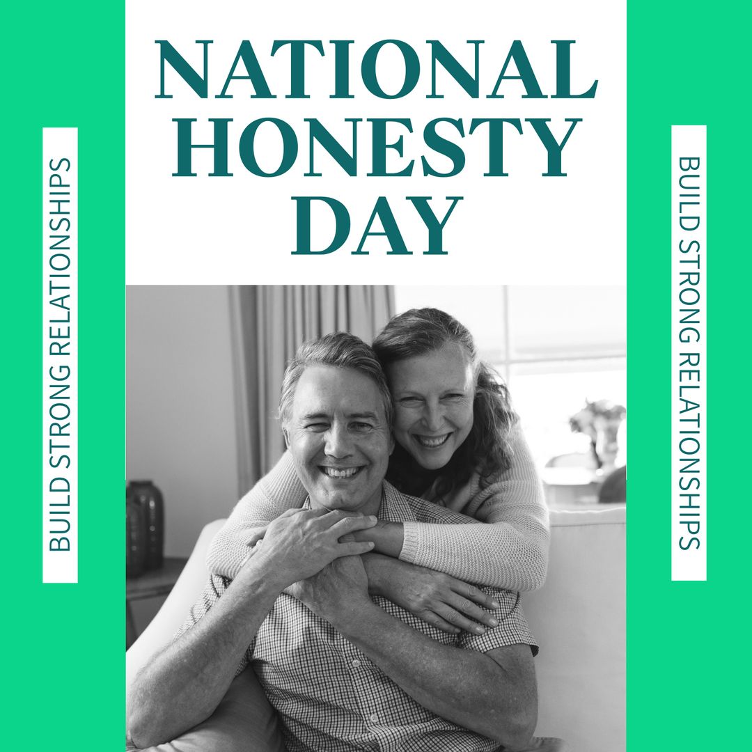 National Honesty Day with Happy Caucasian Couple