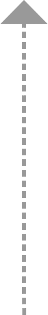 Transparent Vertical Arrow Pointing Upward Isolated on White