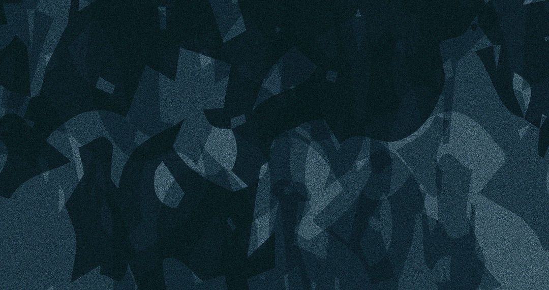 Abstract Blue Shapes Interplay on Dynamic Background