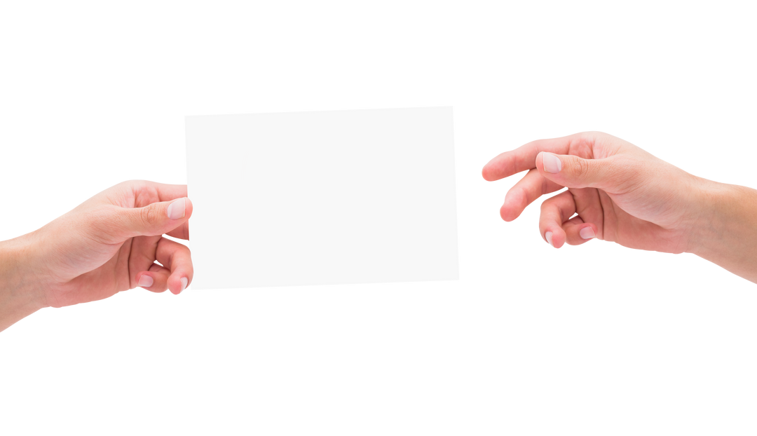 Two Hands Holding Blank Sheet of Paper on Transparent Background - Download Free Stock Images Pikwizard.com