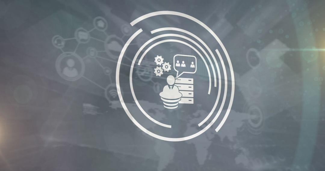 Digital Networking Concept with Innovative Interface Design