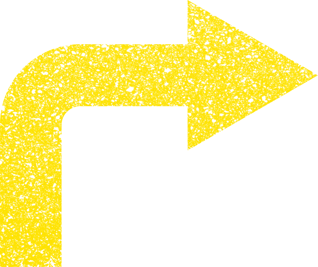 Yellow Transparent Right Turn Arrow Traffic Icon
